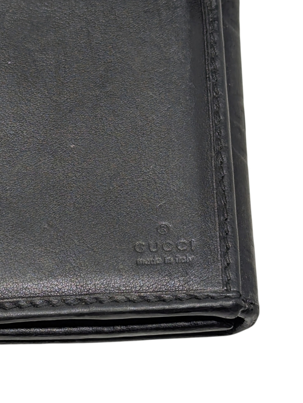 Gucci Guccissima Black Leather Interlocking GG Embossed Long Continental Wallet - Picture 9 of 16
